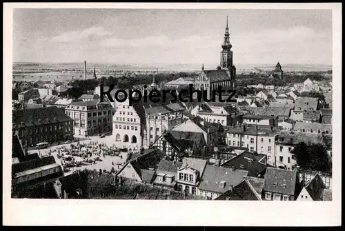 ALTE POSTKARTE GREIFSWALD BLICK AUF MARKT UND NICOLAIKIRCHE Kirche church église Ansichtskarte postcard cpa AK