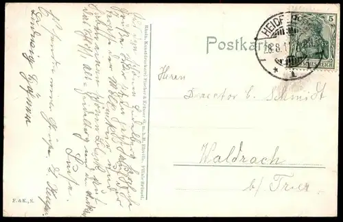 ALTE POSTKARTE HEIDELBERG HOTEL RESTAURANT MOLKENKUR 1911 postcard Ansichtskarte AK cpa