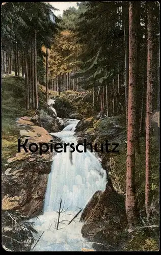 ALTE POSTKARTE DIE RISSFÄLLE BEI GRÜNBACH IM VOGTLAND Wasserfall Göltzschtal Sachsen Ansichtskarte AK cpa
