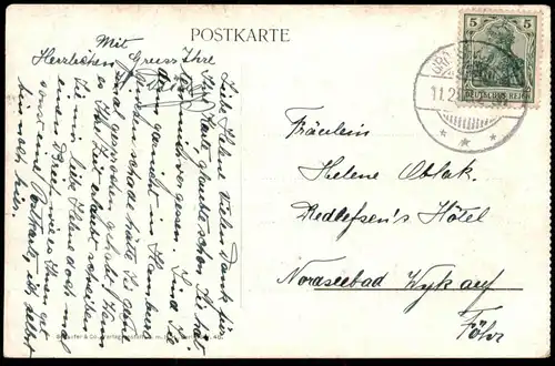 ALTE POSTKARTE GRUSS AUS HAMBURG SEEWARTE KERSTEN MILES BRÜCKE Ansichtskarte postcard AK cpa