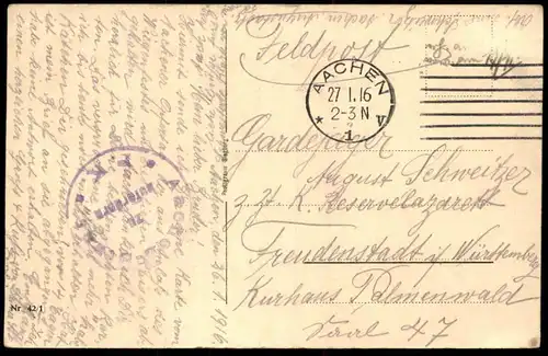 ALTE POSTKARTE KAISER WILHELM II. PORTRÄT UNS TREIBT NICHT DIE EROBERUNGSLUST UNS BESEELT DER .. Ansichtskarte postcard