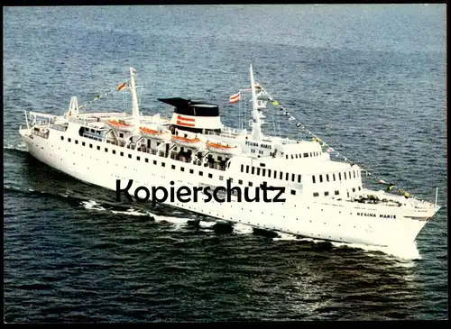 ÄLTERE POSTKARTE MS REGINA MARIS KREUZFAHRTSCHIFF LÜBECK LINIE Schiff Motorschiff ship bateau Ansichtskarte AK