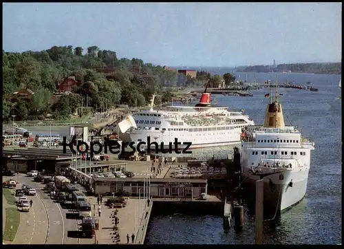ÄLTERE POSTKARTE KIEL OSLO-KAI STENA GERMANICA KRONPRINS HARALD FÄHRE ferry Schiff Motorschiff ship bateau postcard