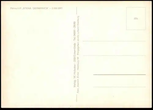 ÄLTERE POSTKARTE MS STENA GERMANICA FÄHRE FÄHRSCHIFF ferry Schiff Motorschiff ship bateau Ansichtskarte AK cpa postcard