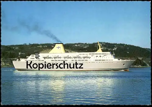 ÄLTERE POSTKARTE KRONPRINS HARALD OSLO FÄHRSCHIFF FÄHRE ferry Schiff Motorschiff ship bateau Ansichtskarte