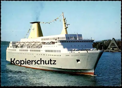 ÄLTERE POSTKARTE KRONPRINS HARALD OSLO FÄHRSCHIFF FÄHRE ferry Schiff Motorschiff ship bateau Ansichtskarte