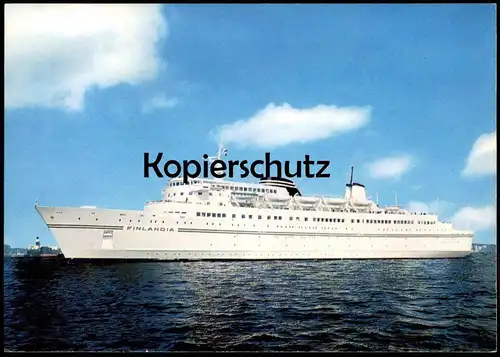 ÄLTERE POSTKARTE MS FINLANDIA FÄHRSCHIFF FÄHRE Line ferry Schiff Motorschiff ship bateau postcard cpa Ansichtskarte AK