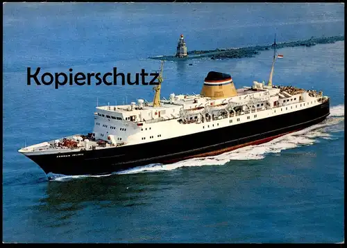 ÄLTERE POSTKARTE MS KONINGIN JULIANA FÄHRSCHIFF FÄHRE ferry Schiff Motorschiff bateau cpa postcard Ansichtskarte AK