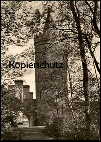 ALTE POSTKARTE NEUBRANDENBURG DER FANGELTURM 1962 Ansichtskarte AK cpa postcard
