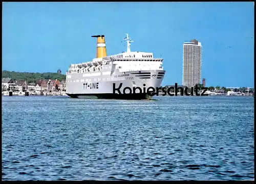 ÄLTERE POSTKARTE MS NILS HOLGERSSON FÄHRSCHIFF FÄHRE TT-LINIE TRAVEMÜNDE Motorschiff postcard cpa AK Ansichtskarte