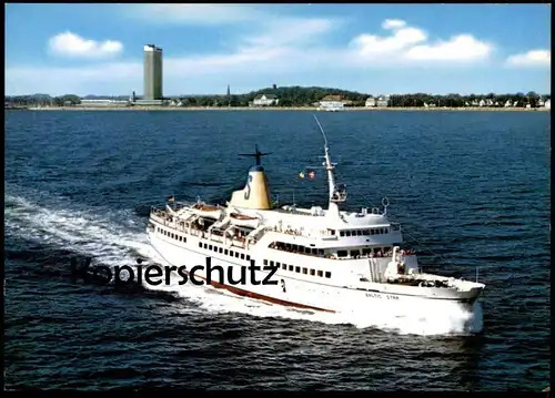 ÄLTERE POSTKARTE MS BALTIC STAR FÄHRSCHIFF FÄHRE TRAVEMÜNDE Motorschiff postcard cpa AK Ansichtskarte