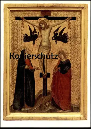 ÄLTERE POSTKARTE CHRISTUS AM KREUZ 1340 WASSERBURG ANHOLT ISSELBURG AMBROGIO PIETRO LORENZETTI castle chateau postcard