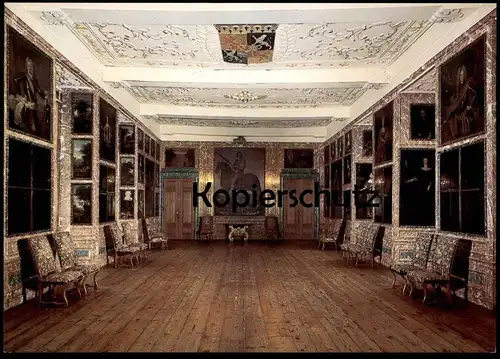 ÄLTERE POSTKARTE RITTERSAAL WASSERBURG ANHOLT ISSELBURG BURG Wappen castle chateau postcard cpa AK Ansichtskarte