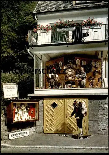 ÄLTERE POSTKARTE SCHWARZWALD EWALD EBLE KUCKUCKSUHR TRIBERG Schwarzwalduhr cuckoo clock black forest cpa postcard