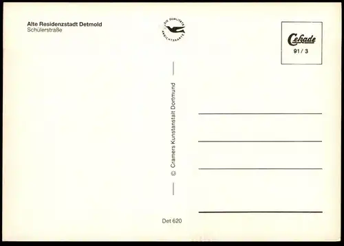 ÄLTERE POSTKARTE DETMOLD SCHÜLERSTRASSE BROTKÖRBCHEN BÄCKEREI A. KöLLER AK Ansichtskarte postcard cpa