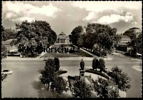 ÄLTERE POSTKARTE WIESBADEN BLICK AUF DAS KURHAUS AK Ansichtskarte cpa postcard