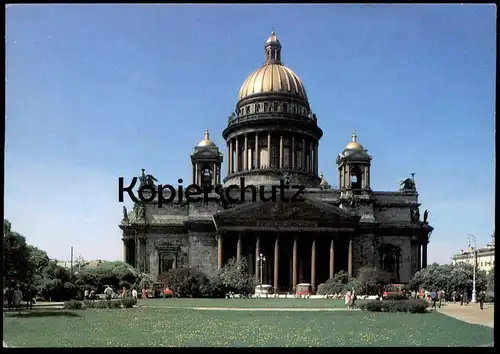ÄLTERE POSTKARTE LENINGRAD ST. ISAAC'S CATHEDRAL Sankt Petersburg St. Peterburg Russia Russland cpa postcard AK