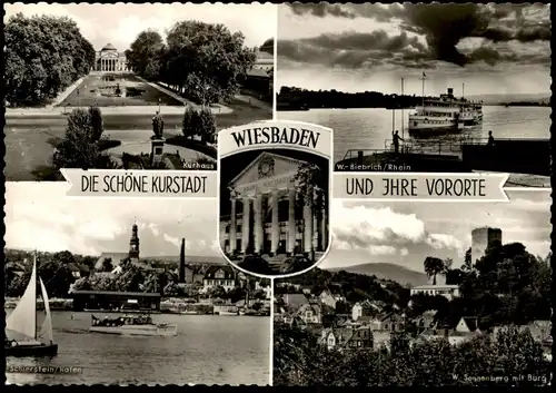 DREI ÄLTERE POSTKARTEN WIESBADEN KURGARTEN MIT KURHAUS WIESBADEN & VORORTE AK Ansichtskarte Postkarte cpa postcard