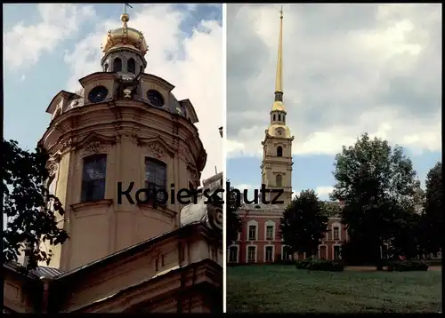 ÄLTERE POSTKARTE LENINGRAD PETER AND PAUL FORTRESS Sankt Petersburg St. Peterburg Russia Russland cpa postcard AK