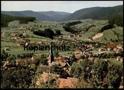 ÄLTERE POSTKARTE BAIERSBRONN TOTALANSICHT PANORAMA TOTAL GESAMTANSICHT Schwarzwald Ansichtskarte AK cpa postcard
