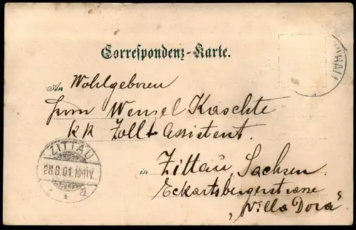 ALTE POSTKARTE KRONPORITSCHEN CERVENE PORICI 1901 Tschechische Republik Ceska Cesko AK postcard cpa Ansichtskarte