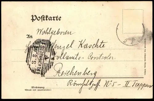 ALTE POSTKARTE ZITTAU GEWERBE- UND INDUSTRIEAUSSTELLUNG 1902 EINFAMILIENHAUS Architektur architecture Oberlausitz AK