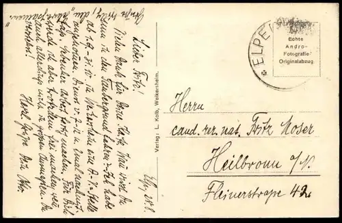 ALTE POSTKARTE WEIKERSHEIM MARKTPLATZ Markt Schloss Brunnen chateau castle postcard Ansichtskarte cpa AK