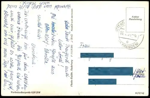 ALTE POSTKARTE OTTENDORF OKRILLA GOETHE PUSCHKIN HAUS KREIS DRESDEN Sachsen Ansichtskarte AK postcard cpa