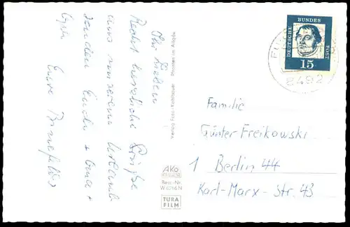 ÄLTERE POSTKARTE FURTH IM WALD PANORAMA TOTALANSICHT Gesamtansicht Kirche Schule ? Bayern Ansichtskarte AK cpa postcard