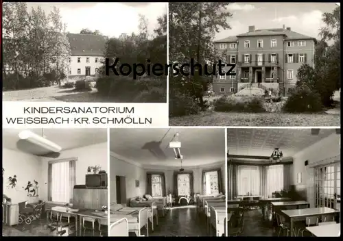 ÄLTERE POSTKARTE KINDERSANATORIUM WEISSBACH KREIS SCHMÖLLN Sanatorium Bild und Heimat Ansichtskarte AK postcard cpa