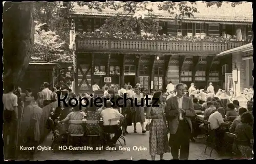 ÄLTERE POSTKARTE BERG OYBIN 1960 HO-GASTSTÄTTE EIS BRÜHPOLNISCHE BACKWAREN Ansichtskarte AK postcard cpa