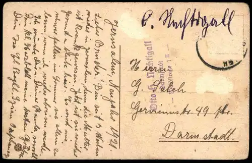 ALTE POSTKARTE JERUSALEM PANORAMA PRISE DU MT. OLIVIERS OLIVES MONTE DEGLI OLIVI cpa Ak Ansichtskarte postcard