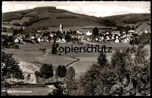 ALTE POSTKARTE HELDEN SAUERLAND GESAMTANSICHT TOTALANSICHT TOTAL PANORAMA Attendorn Ansichtskarte AK cpa postcard