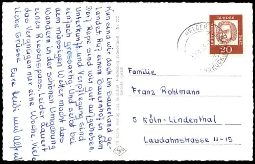 ALTE POSTKARTE HELDEN SAUERLAND GESAMTANSICHT TOTALANSICHT TOTAL PANORAMA Attendorn Ansichtskarte AK cpa postcard
