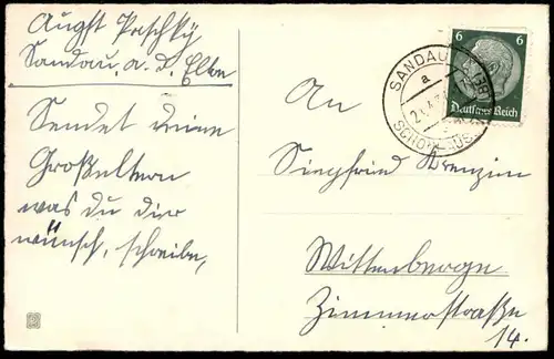 ALTE KÜNSTLER POSTKARTE KINDER ZIEHEN KARREN MIT KINDERN BLUMEN STEMPEL SANDAU Mädchen Jungen Ansichtskarten AK postcard