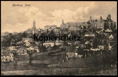 ALTE POSTKARTE BENSBERG TOTAL 1911 TOTALANSICHT GESAMTANSICHT PANORAMA Ansichtskarte AK cpa postcard