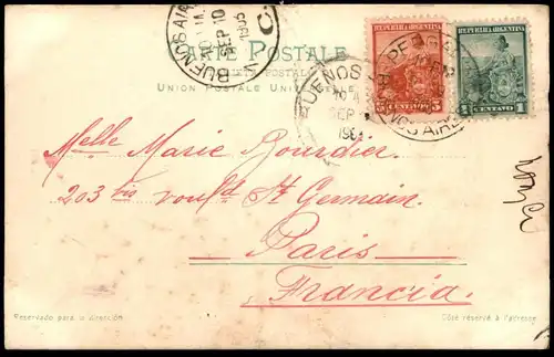 ALTE POSTKARTE SALTO RIO IGUACU IGUAZU MISIONES Argentinien Brasilien Argentina Argentine Wasserfall waterfall postcard