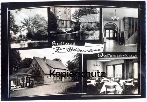 ÄLTERE POSTKARTE WOLTHAUSEN GASTHAUS ZUR HEIDESCHÄNKE WINSEN AN DER ALLER GAST HERMANN LÖNS Ansichtskarte cpa postcard