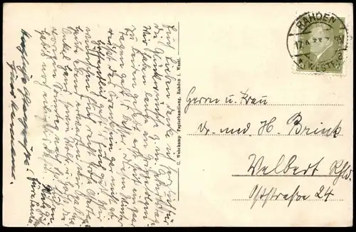 ALTE POSTKARTE RAHDEN IN WESTFALEN LANDSCHAFT Große Aue Ansichtskarte postcard cpa AK