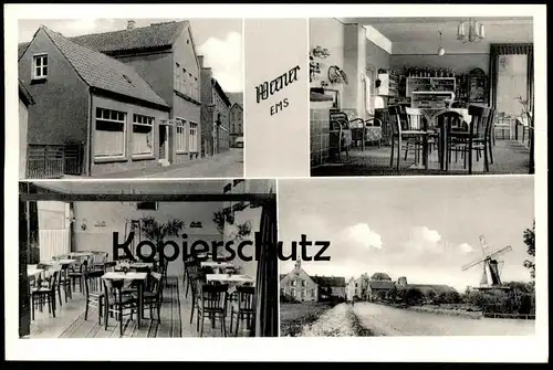 ALTE POSTKARTE WEENER EMS ZENTRAL CAFE WINDMÜHLE windmill molen moulin Ansichtskarte AK cpa postcard