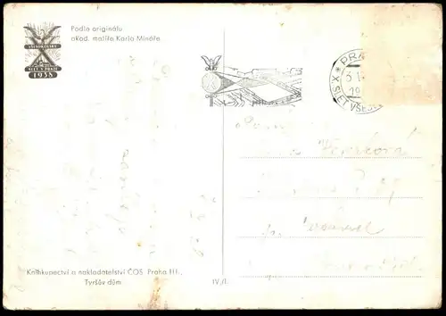 ALTE POSTKARTE PRAHA 1938 X. SLET VSESOKOLSKY Prag Prague Ceska republika Czech republic postcard cpa