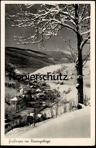 ALTE POSTKARTE GROSSAUPA RIESENGEBIRGE VELKA UPA WINTER Gross-Aupa Böhmen ceska republika Ansichtskarte postcard AK cpa