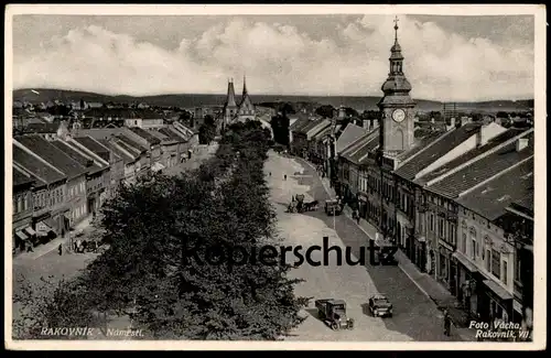 ALTE POSTKARTE RAKOVNIK NAMESTI Czech Republic Ceska Republika Ansichtskarte postcard cpa AK
