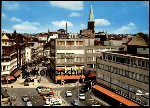 ÄLTERE POSTKARTE HAMM WESTFALEN CITY MIT WESTSTRASSE GRABITZ GRÜTER &. RENAULT R4 VW Käfer Ansichtskarte postcard cpa AK