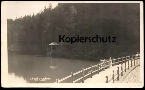 ALTE POSTKARTE LAZNE STUDANKA NA JEZERA Czech Republic Ceska Republika Ansichtskarte postcard cpa AK