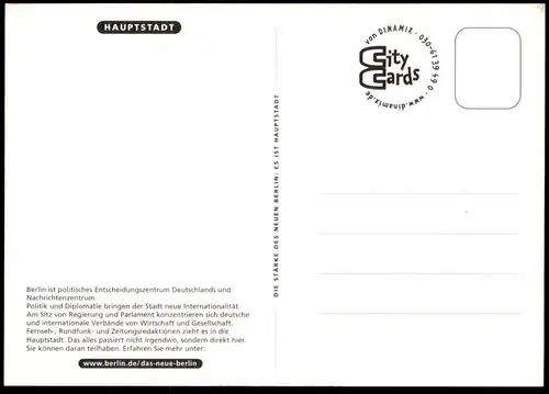 ÄLTERE POSTKARTE BERLIN HAUPTSTADT SCHILDER BUNDESKANZLERAMT DIHT DGB JAPANISCHE BOTSCHAFT BDA BDI AMBASSADE postcard AK