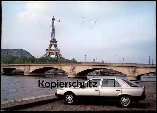 ÄLTERE POSTKARTE RENAULT 25 TOUR EIFFEL PARIS SEINE EIFFELTURM Ansichtskarte postcard cpa AK