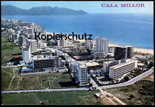 ÄLTERE POSTKARTE CALA MILLOR MALLORCA ISLAS BALEARES PANORAMA tarjeta postal postcard AK Ansichtskarte cpa