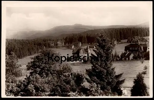ALTE POSTKARTE OBERHOF THÜRINGEN MIT SCHNEEKOPF Ansichtskarte AK cpa postcard
