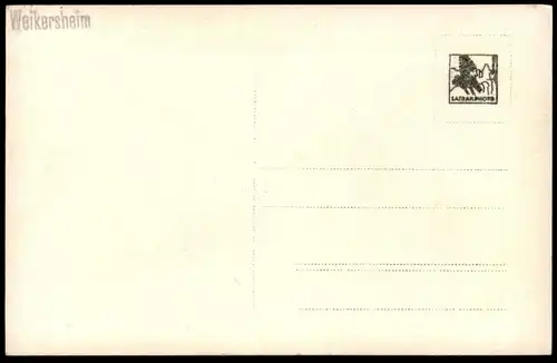 ALTE POSTKARTE WEIKERSHEIM SCHLOSSGARTEN GARTEN PARK garden parc chateau castle postcard Ansichtskarte cpa AK